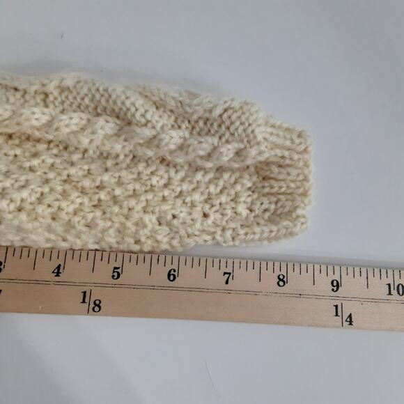 Vintage Cardigan Sweater Toddler 2T Cream Hoodie Irish Wool - Picture 10 of 10